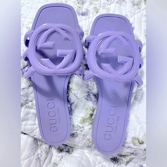 ๐ฅGUCCI ๐Women's Interlocking G slide sandal-IN GUCCI NOW @$550! Gorg! Sz 38/8 - Picture 8 of 16